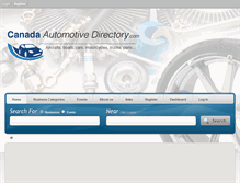 Tablet Screenshot of canadaautomotivedirectory.com